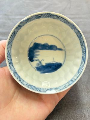 13 Chinese blue and white cups and 15 saucers, Kangxi — 照片 15