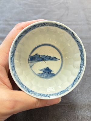 13 Chinese blue and white cups and 15 saucers, Kangxi — 照片 21