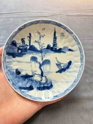 13 Chinese blue and white cups and 15 saucers, Kangxi — 照片 3
