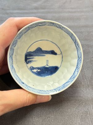13 Chinese blue and white cups and 15 saucers, Kangxi — 照片 33