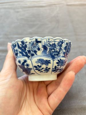 13 Chinese blue and white cups and 15 saucers, Kangxi — 照片 55