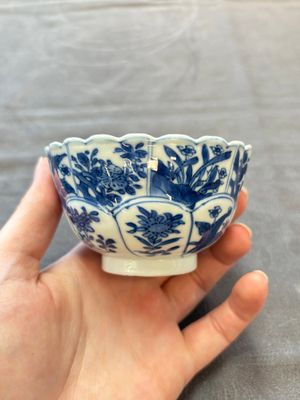 13 Chinese blue and white cups and 15 saucers, Kangxi — 照片 58