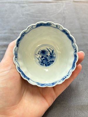 13 Chinese blue and white cups and 15 saucers, Kangxi — 照片 59