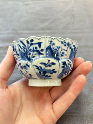 13 Chinese blue and white cups and 15 saucers, Kangxi — 照片 62