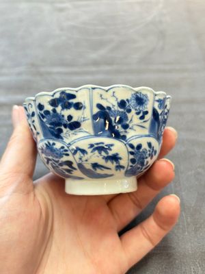 13 Chinese blue and white cups and 15 saucers, Kangxi — 照片 64