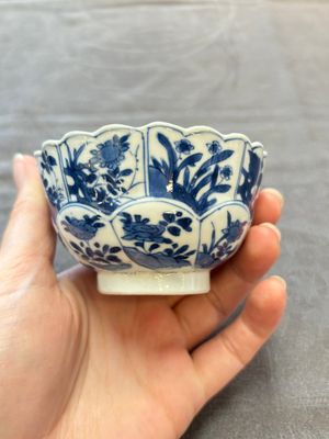 13 Chinese blue and white cups and 15 saucers, Kangxi — 照片 70