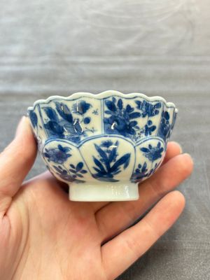 13 Chinese blue and white cups and 15 saucers, Kangxi — 照片 74