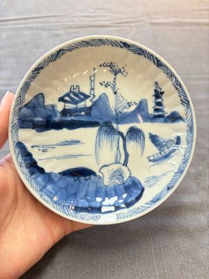 13 Chinese blue and white cups and 15 saucers, Kangxi — 照片 9