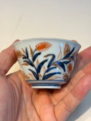 13 Chinese blue and white wares and four sets of Japanese Imari cups and saucers, 17/18th C. — foto 27