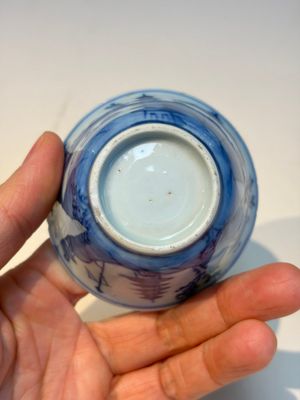 13 Chinese blue and white wares and four sets of Japanese Imari cups and saucers, 17/18th C. — foto 60