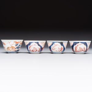 13 Chinese blue and white wares and four sets of Japanese Imari cups and saucers, 17/18th C. — foto 18