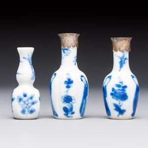 13 Chinese blue and white wares and four sets of Japanese Imari cups and saucers, 17/18th C. — foto 31