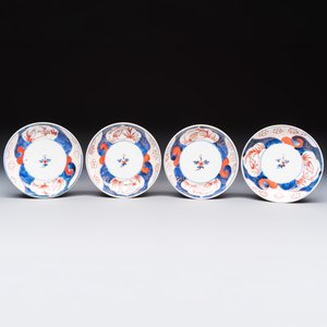 13 Chinese blue and white wares and four sets of Japanese Imari cups and saucers, 17/18th C. — foto 8