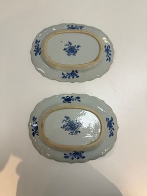 13 Chinese blue and white 'Xi Xiang Ji' serving dishes, Qianlong — 照片 14