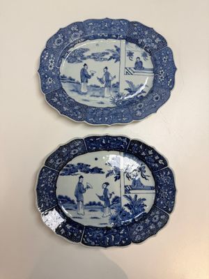 13 Chinese blue and white 'Xi Xiang Ji' serving dishes, Qianlong — 照片 7