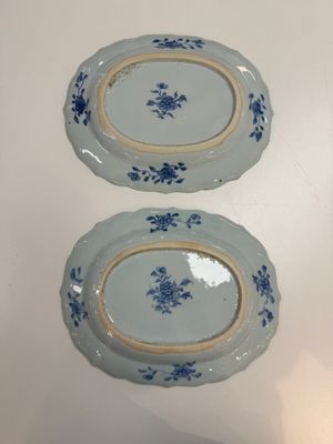 13 Chinese blue and white 'Xi Xiang Ji' serving dishes, Qianlong — 照片 10