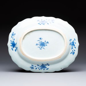 13 Chinese blue and white 'Xi Xiang Ji' serving dishes, Qianlong — 照片 11