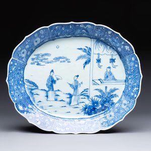13 Chinese blue and white 'Xi Xiang Ji' serving dishes, Qianlong — 照片 2