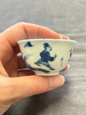 13 Chinese blue, white and polychrome wares, Kangxi and later — photo 66