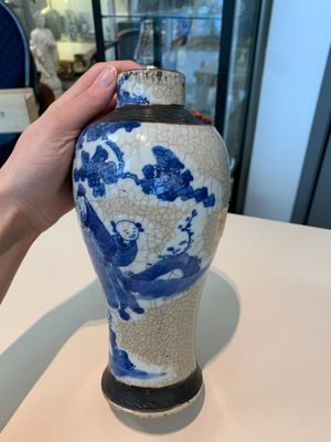 13 Chinese blue, white, famille rose, verte and qianjiang cai wares, 19/20th C. — photo 69