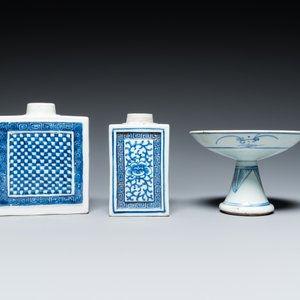 13 pièces en porcelaine de Chine en bleu et blanc, 18/20ème — photo 6