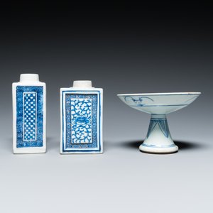 13 pièces en porcelaine de Chine en bleu et blanc, 18/20ème — photo 7
