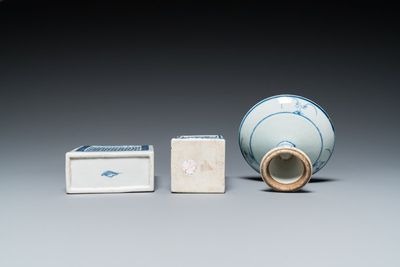 13 pieces of blue and white Chinese porcelain, 18/20th C. — 照片 11