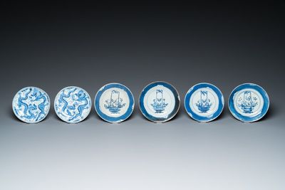 13 pieces of blue and white Chinese porcelain, 18/20th C. — 照片 4
