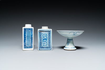 13 stukken Chinees blauw-wit porselein, 18/20e eeuw — foto 9