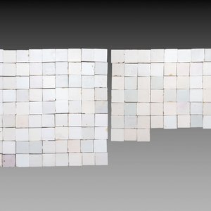 138 plain white Dutch Delft tiles, 18/19th C. — photo 1