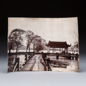14 black and white photos of Hangzhou and the West Lake region, China, ca. 1900 — photo 14