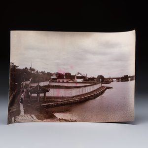 14 black and white photos of Hangzhou and the West Lake region, China, ca. 1900 — photo 9