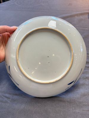 15 Chinese blue and white plates with floral and 'shou 壽' design, Yongzheng mark, 18th C. — 照片 25