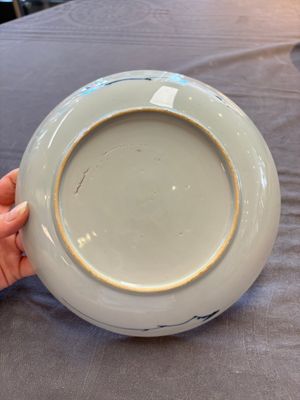 15 Chinese blue and white plates with floral and 'shou 壽' design, Yongzheng mark, 18th C. — 照片 27