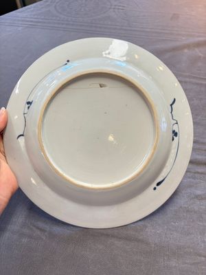 15 Chinese blue and white plates with floral and 'shou 壽' design, Yongzheng mark, 18th C. — 照片 4