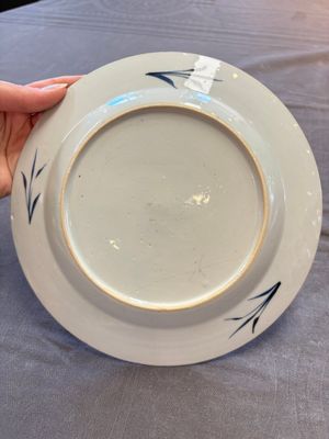 15 Chinese blue and white plates with floral and 'shou 壽' design, Yongzheng mark, 18th C. — 照片 6