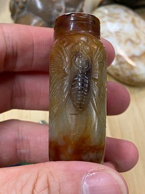 15 Chinese hardstone, glass and walnut snuff bottles, 19/20th C. — 照片 30