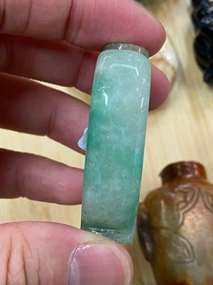 15 Chinese snuifflessen in hardsteen, glas en walnoot, 19/20e eeuw — foto 35