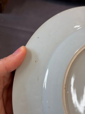 17 Chinese blue, white and famille rose plates and an Imari-style tea caddy — 照片 21