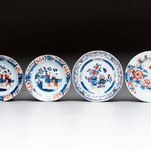 17 Chinese famille rose, Imari-style and European-decorated plates and saucers, Kangxi/Qianlong — 照片 8