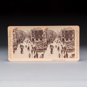 17 stereoview cards with views of China, depicting street scenes, architecture and daily life, 19/20th C. — foto 35
