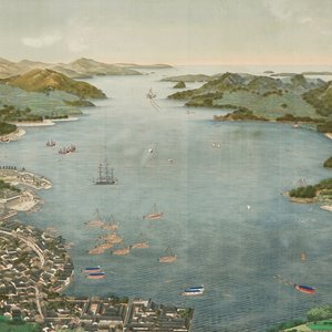 1786-1860 日本  绢本画 — 照片 1