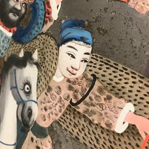 18世纪，木框镀金人物画 — 照片 31