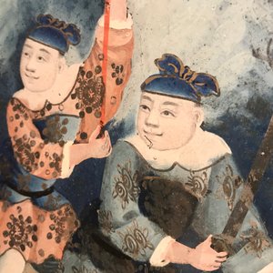 18世纪，木框镀金人物画 — 照片 37