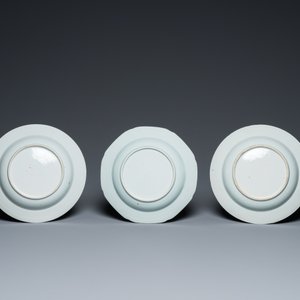 18 Chinese blue and white dishes and plates, Kangxi/Qianlong — 照片 9