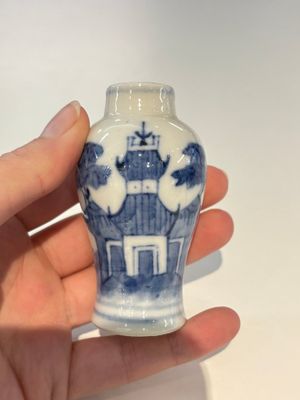 18 Chinese blue and white wares, Kangxi and later — photo 77