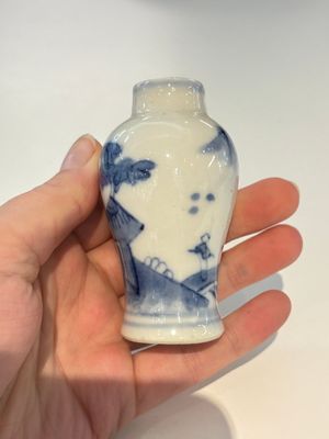 18 Chinese blue and white wares, Kangxi and later — photo 78