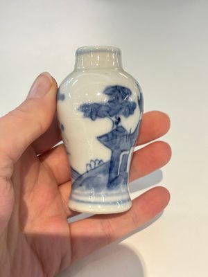 18 Chinese blue and white wares, Kangxi and later — photo 80