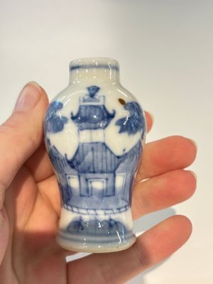 18 Chinese blue and white wares, Kangxi and later — photo 93