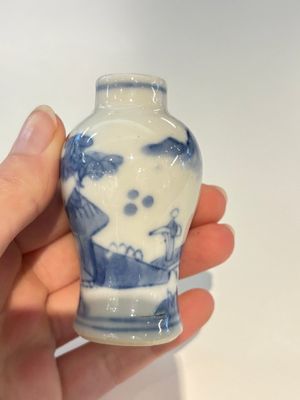 18 Chinese blue and white wares, Kangxi and later — photo 94